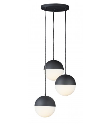  Half Moon 3-Light LED Pendant-(E20364-92BK)-ET2