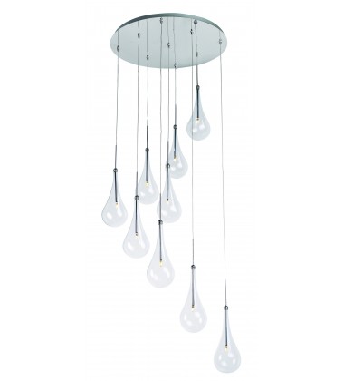  Larmes 9-Light LED Pendant-(E20515-18PC)-ET2