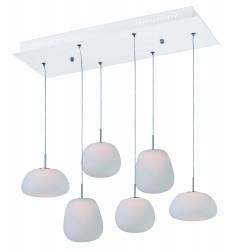  Puffs 6-Light LED Pendant-(E21124-11WT)-ET2
