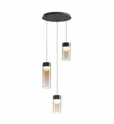  Highball Amber 3-Light LED Pendant-(E21183-05GM)-ET2