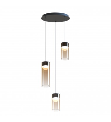 Highball Amber 3-Light LED Pendant-(E21183-05GM)-ET2 Highball Amber 3-Light LED Pendant-(E21183-05GM)-ET2