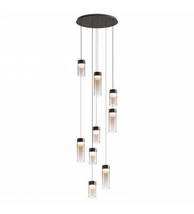 Highball Amber 9-Light LED Pendant-(E21189-05GM)-ET2 Highball Amber 9-Light LED Pendant-(E21189-05GM)-ET2