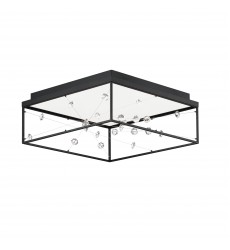  Entanglement 1-Light LED Flush Mount-(E21250-20BK)-ET2