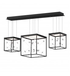  Entanglement 3-Light LED Pendant-(E21253-20BK)-ET2