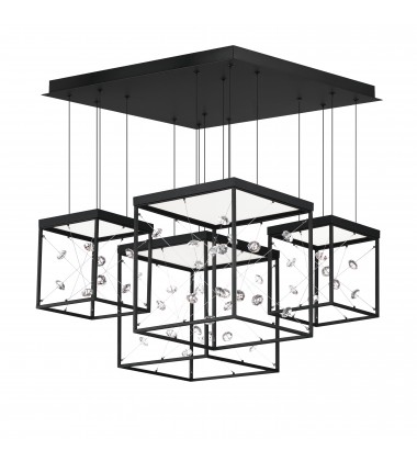  Entanglement 4-Light LED Pendant-(E21254-20BK)-ET2