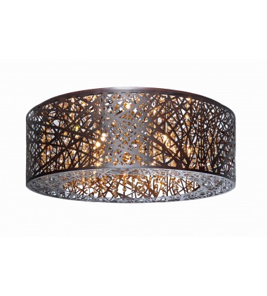  Inca 9-Light Flush Mount-(E21301-10BZ)-ET2