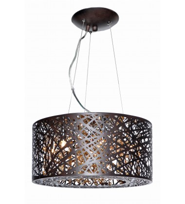  Inca 7-Light Pendant W/LED Bulb-(E21309-10BZ/BUL)-ET2