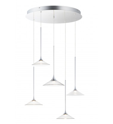  Cono LED 5-Light Pendant-(E21536-24PC)-ET2