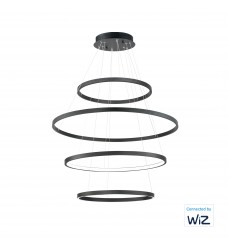  Groove 4-Tier LED Pendant WiZ-(E22729-BK)-ET2