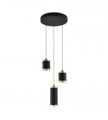 Cuff 3-Light Pendant-(E22943-BKGLD)-ET2 Cuff 3-Light Pendant-(E22943-BKGLD)-ET2