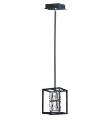  Zephyr 1-Light LED Pendant-(E23301-20BK)-ET2