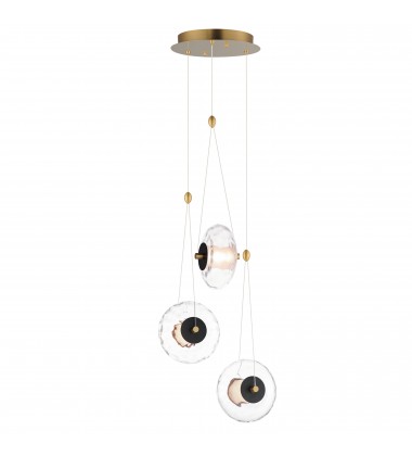 Amulet 3-Light LED Pendant-(E24033-24BKNAB)-ET2  Amulet 3-Light LED Pendant-(E24033-24BKNAB)-ET2