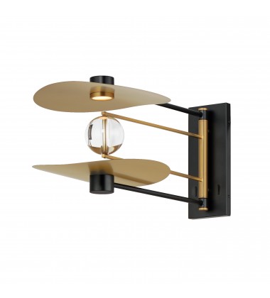 Pearl 2-Light LED Sconce-(E24072-BKNAB)-ET2  Pearl 2-Light LED Sconce-(E24072-BKNAB)-ET2