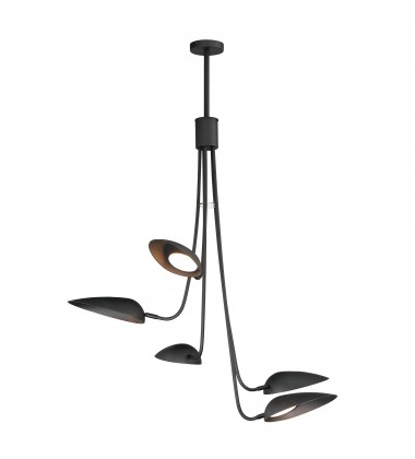  Marsh 5-Light LED Pendant-(E24095-BK)-ET2