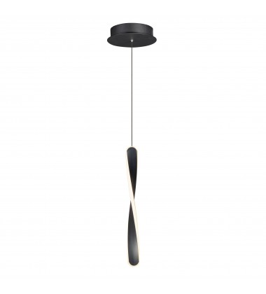  Pirouette 1-Light LED Pendant-(E24151-BK)-ET2