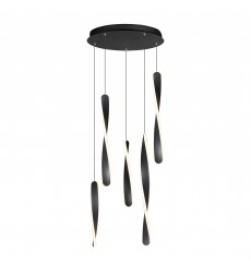  Pirouette 5-Light LED Pendant-(E24154-BK)-ET2