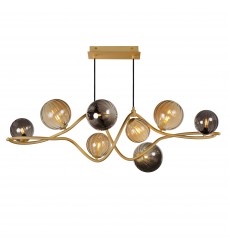 Planetary 8-Light LED Linear Pendant-(E24187-148GLD)-ET2  Planetary 8-Light LED Linear Pendant-(E24187-148GLD)-ET2