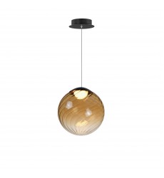  Planetary 1-Light LED Pendant-(E24189-05BK)-ET2