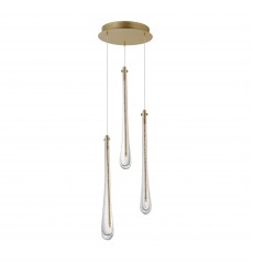  Stillo 3-Light LED Pendant-(E24213-118GLD)-ET2