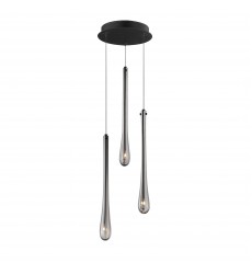  Stillo 3-Light LED Pendant-(E24213-138BK)-ET2