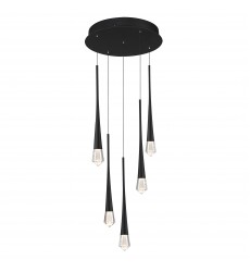  Pierce 5-Light LED Pendant-(E24225-122BK)-ET2