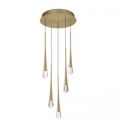 Pierce 5-Light LED Pendant-(E24225-122GLD)-ET2  Pierce 5-Light LED Pendant-(E24225-122GLD)-ET2