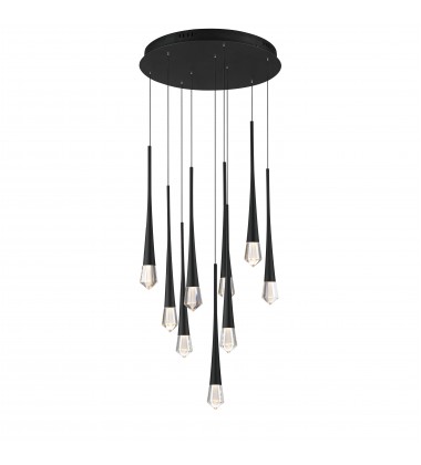  Pierce 9-Light LED Pendant-(E24227-122BK)-ET2