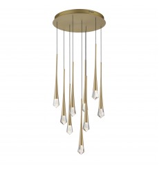  Pierce 9-Light LED Pendant-(E24227-122GLD)-ET2