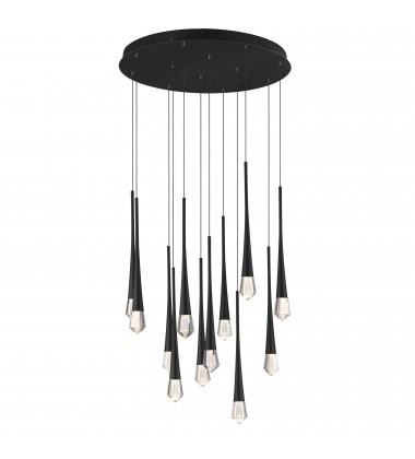 Pierce 12-Light LED Pendant-(E24229-122BK)-ET2  Pierce 12-Light LED Pendant-(E24229-122BK)-ET2