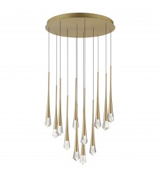  Pierce 12-Light LED Pendant-(E24229-122GLD)-ET2