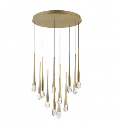 Pierce 12-Light LED Pendant-(E24229-122GLD)-ET2  Pierce 12-Light LED Pendant-(E24229-122GLD)-ET2