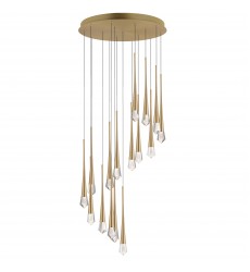  Pierce 16-Light LED Chandelier-(E24230-122GLD)-ET2