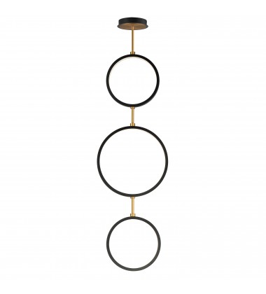 Hoopla 3-Light LED Pendant-(E24321-BKGLD)-ET2 Hoopla 3-Light LED Pendant-(E24321-BKGLD)-ET2