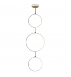  Hoopla 3-Light LED Pendant-(E24321-WTGLD)-ET2