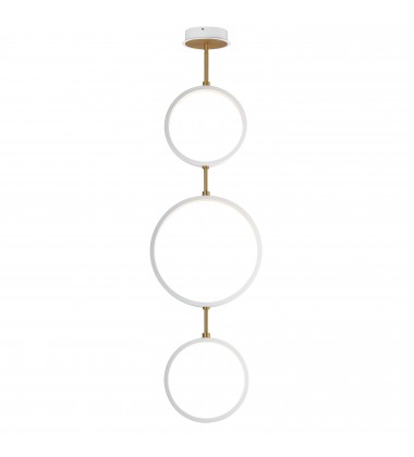 Hoopla 3-Light LED Pendant-(E24321-WTGLD)-ET2 Hoopla 3-Light LED Pendant-(E24321-WTGLD)-ET2