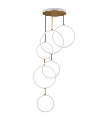  Hoopla 6-Light LED Pendant-(E24325-WTGLD)-ET2