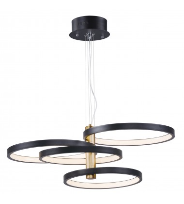 Hoopla 4-Light LED Pendant-(E24326-BKGLD)-ET2 Hoopla 4-Light LED Pendant-(E24326-BKGLD)-ET2