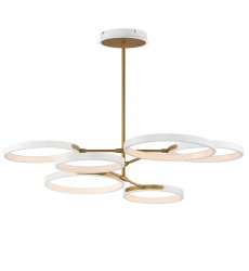  Hoopla 6-Light LED Pendant-(E24328-WTGLD)-ET2