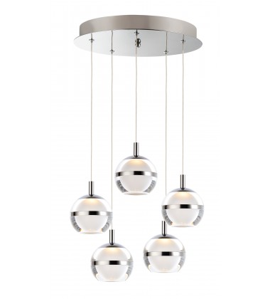  Swank 5-Light LED Pendant-(E24595-93PC)-ET2