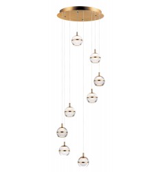  Swank 8-Light LED Pendant-(E24598-93NAB)-ET2