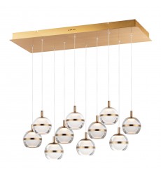 Swank LED 10-Light Linear Pendant-(E24599-93NAB)-ET2