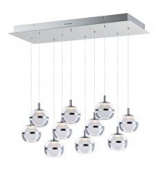 Swank LED 10-Light Linear Pendant-(E24599-93PC)-ET2