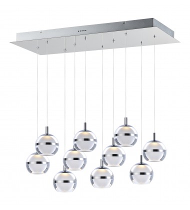  Swank LED 10-Light Linear Pendant-(E24599-93PC)-ET2