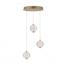  Rhythm 3-Light LED Pendant-(E24643-144GLD)-ET2