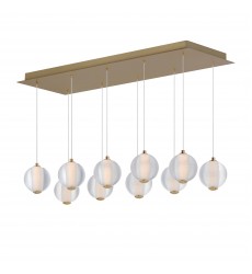  Rhythm 10-Light LED Pendant-(E24648-144GLD)-ET2
