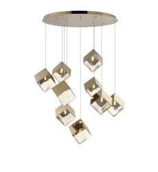  Ice Cube 9-Light LED Pendant-(E24689-26FG)-ET2