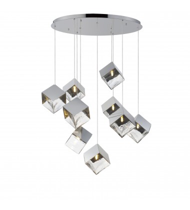  Ice Cube 9-Light LED Pendant-(E24689-28PC)-ET2