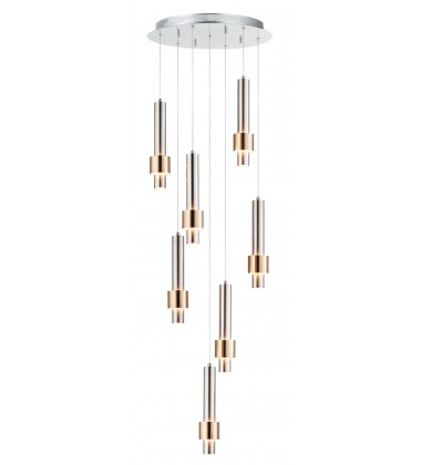  Reveal 7-Light LED Pendant-(E24757-SNSBR)-ET2