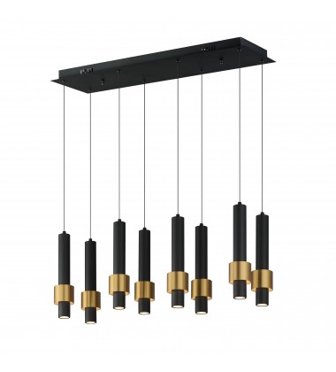  Reveal 8-Light LED Pendant-(E24758-BKGLD)-ET2