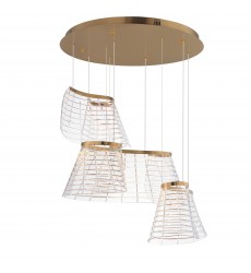  Tartan 3-Light LED Pendant-(E24816-82BCN)-ET2